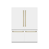ZLINE Autograph 60 in. Black Stainless Refrigerator w/ Gray & Gold Accents