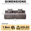 Canapé modulaire avec 2 coussins-849297455