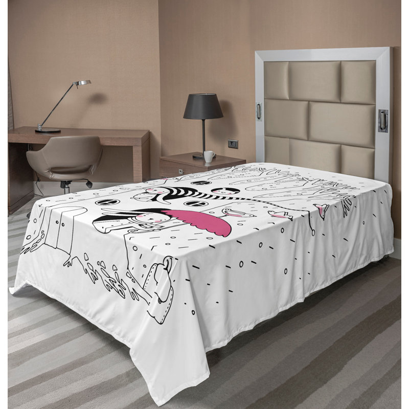 Drap plat Ambesonne, Drap plat pour lit simple