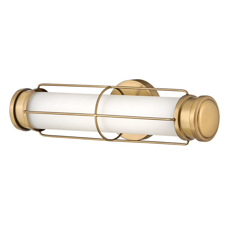 Saylor 17" Integrated LED Bath Vanity Sconce, Heritage Brass