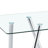 71-Inch Tempered Glass Dining Table With Sturdy Metal Legs-1504873756