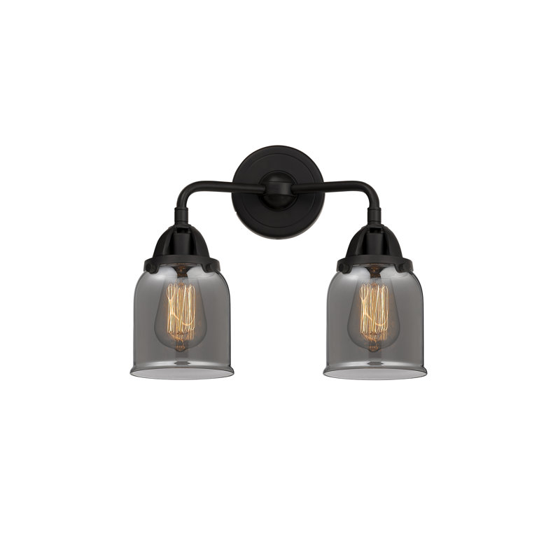 Shauna 2 - Light Vanity Light, LED, Plated Smoke, Matte Black
