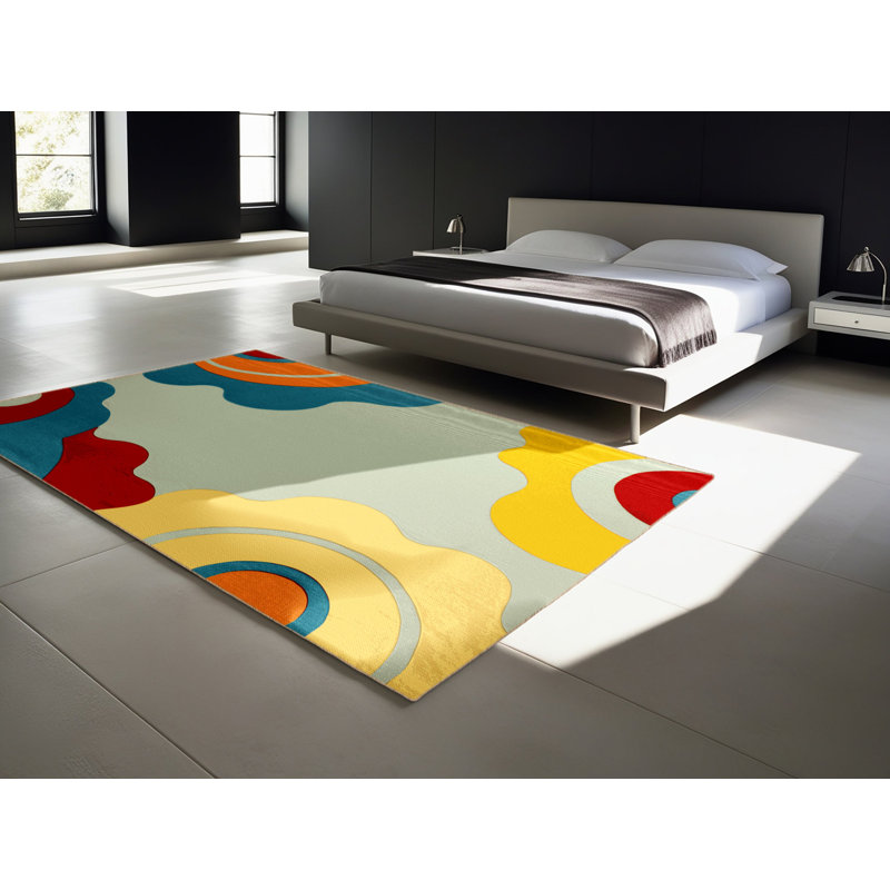 Zesty Wave Rug, Square 4'