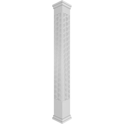 Craftsman Classic Square Non-Tapered Art Deco Fretwork Column
