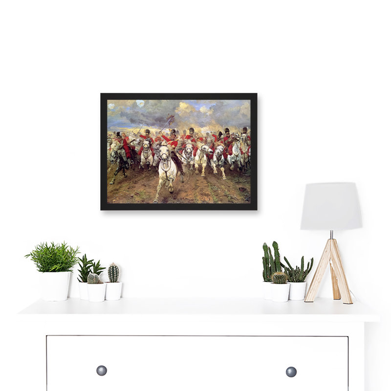 Thompson Scotland Forever Battle Waterloo - Single Picture Frame Print