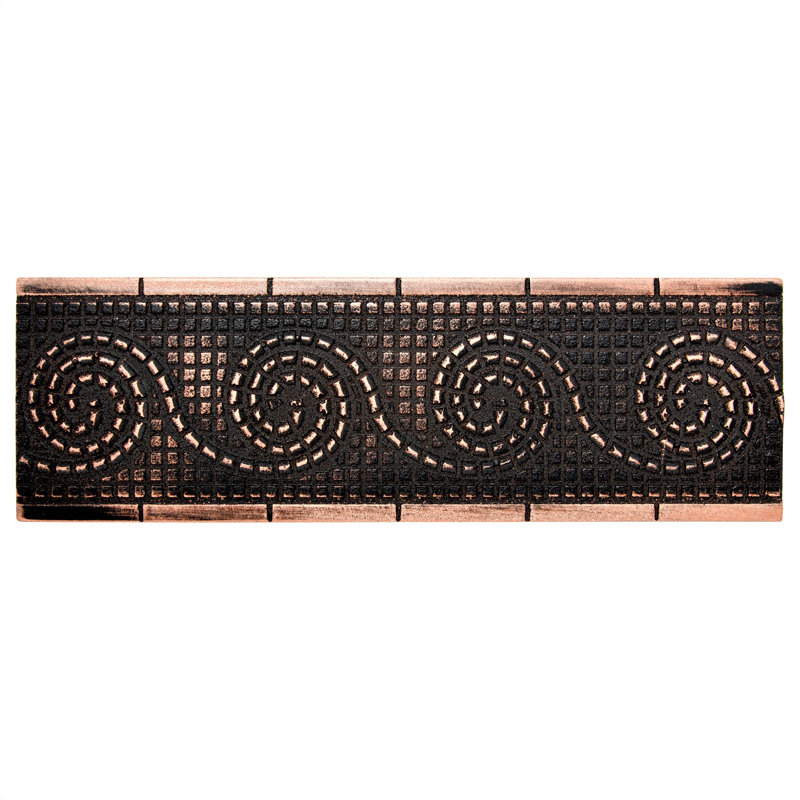 Carreau de doublure en métal 6 po x 1 po, Bronze huilé