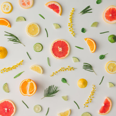 Colorful Food Pattern. by Ivan101 - Wrapped Canvas Print