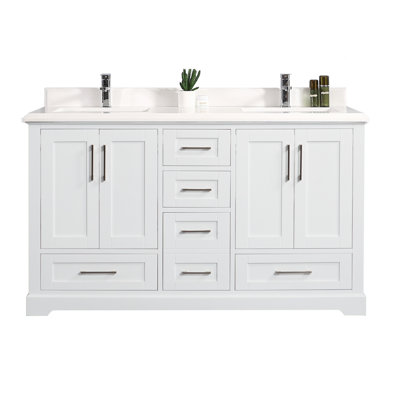 Ensemble de meuble-lavabo double l 60 po x P 22 po x H 36 po Eser