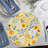 Floral Bee Reversible Round Easy Care Placemat 4-Pack