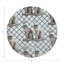 Regal Grey Hound Wyeth Vegan Leather Round Coasters-1546601731