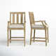 Samya 46.8" H x 25.4" W Outdoor Bar Stool with Cushion