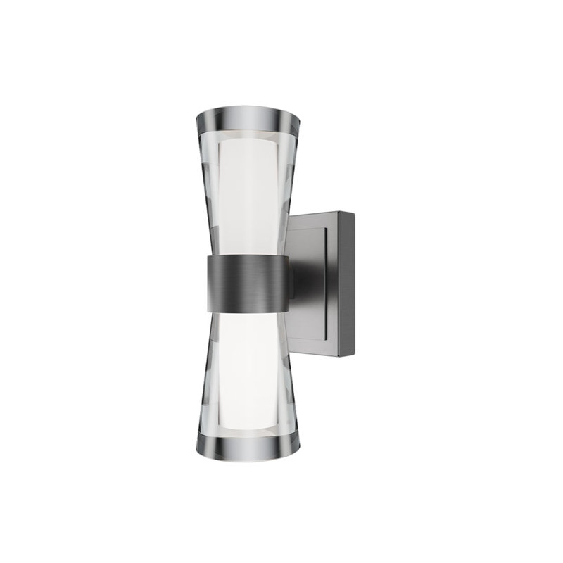 Hourglass LED 4-CCT Wall Sconce, Brushed Nickel