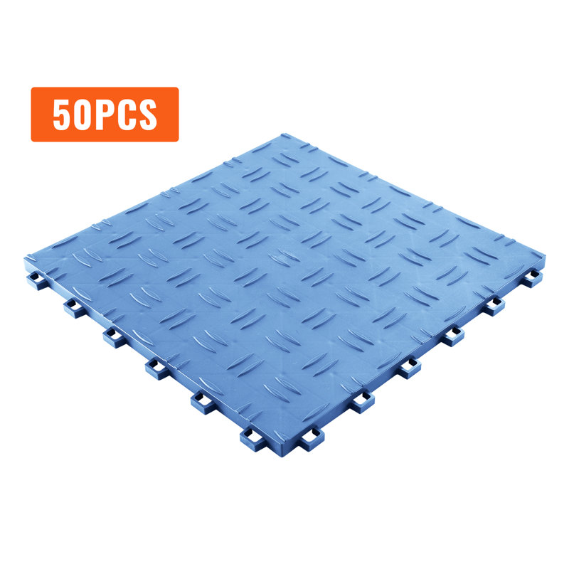 Plancher de garage l 12 po x L 12 po Stellweilan Tessberg, Argent