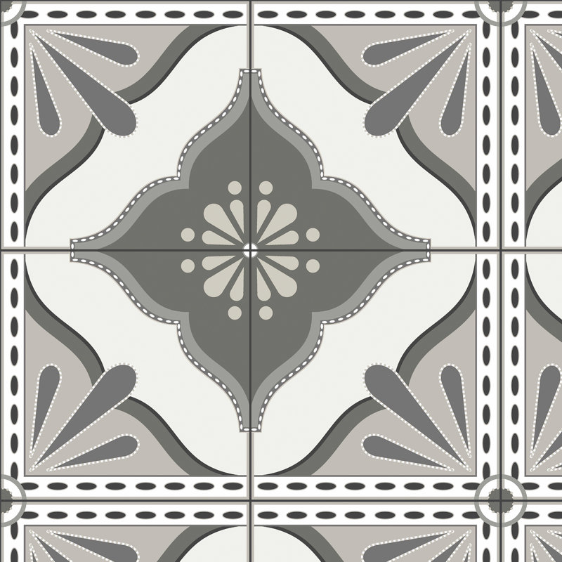 Transform Large Tile Peel & Stick Wallpaper, Mono