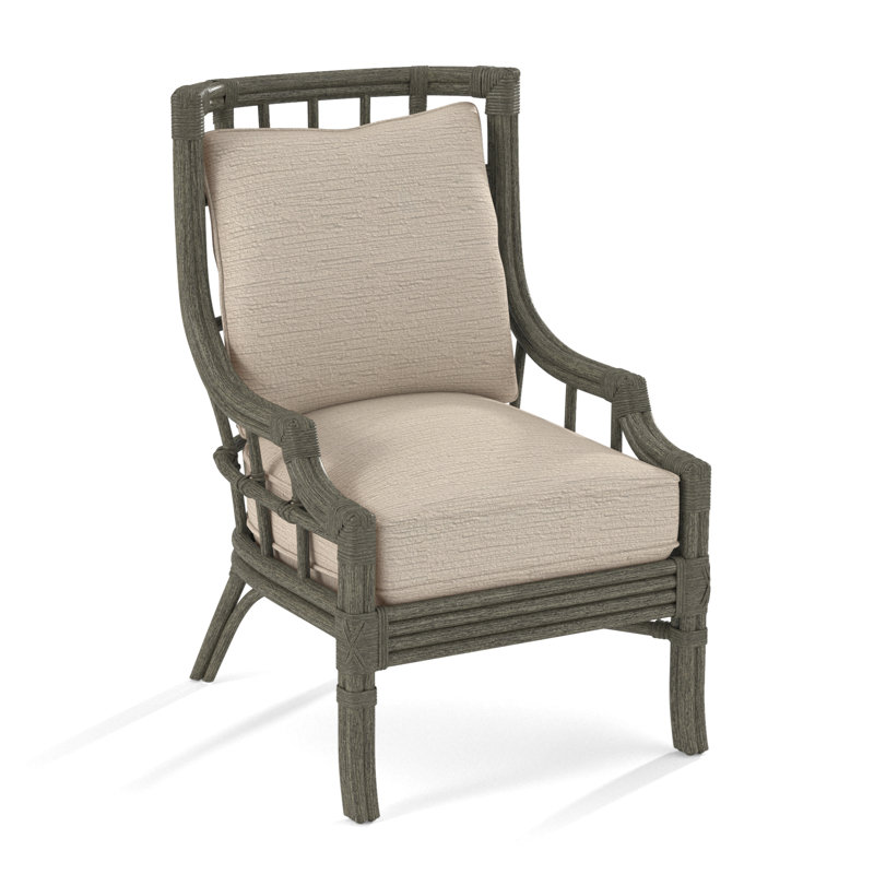 Seville Armchair, White Textured Performance; 0865-91, Greystone