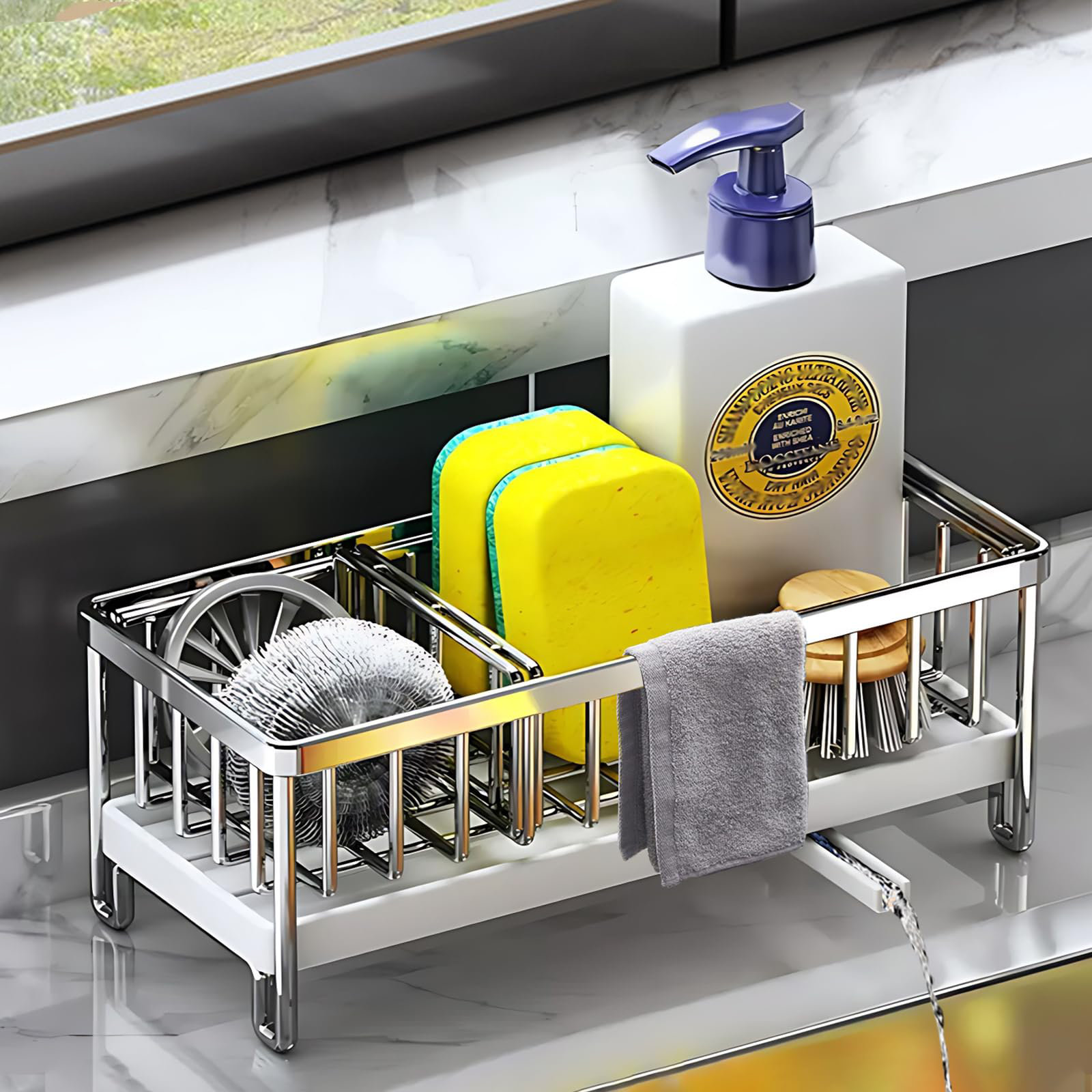 cangbaoge Stainless Steel Sink Caddy | Wayfair