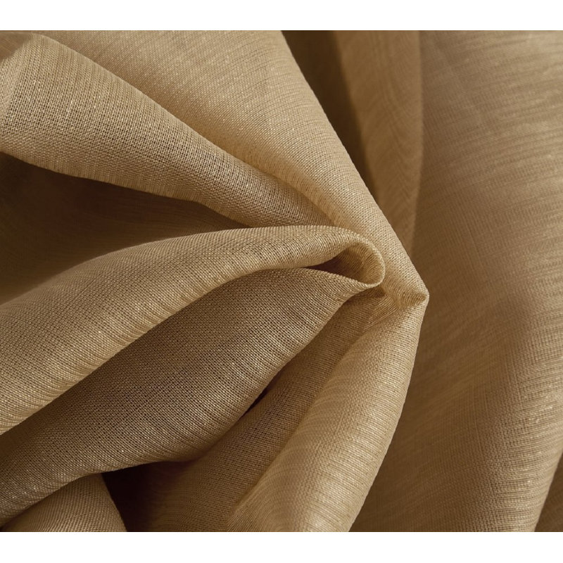 Carmille Semi-Sheer Grommet Curtain Panels, Gold, 54" W x 45" L