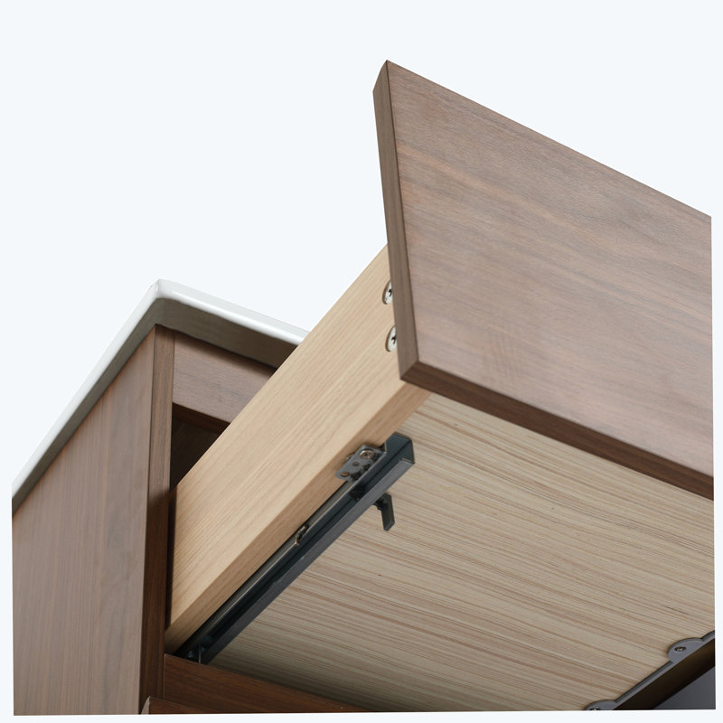 Meuble-lavabo mural (seulement le corps de l'armoire), Brown Oak
