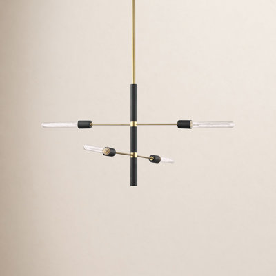 Christopher 4 - Light Steel Sputnik Chandelier