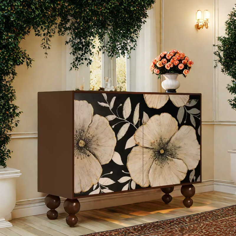 Entrance Cabinet Side Cabinet Accent Cabinet, Walnut