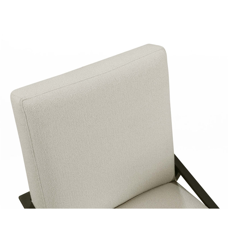 Ensemble de 2 chaises d'appoint contemporaines à base en métal