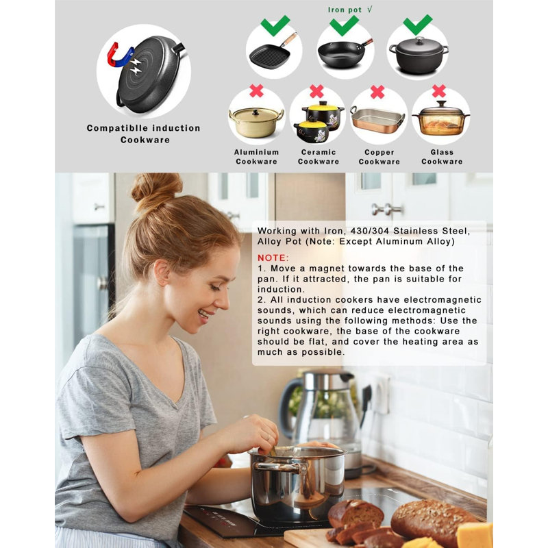Plaque de cuisson électrique à 2 brûleurs Karinear 3500W 12Inch 220-240V
