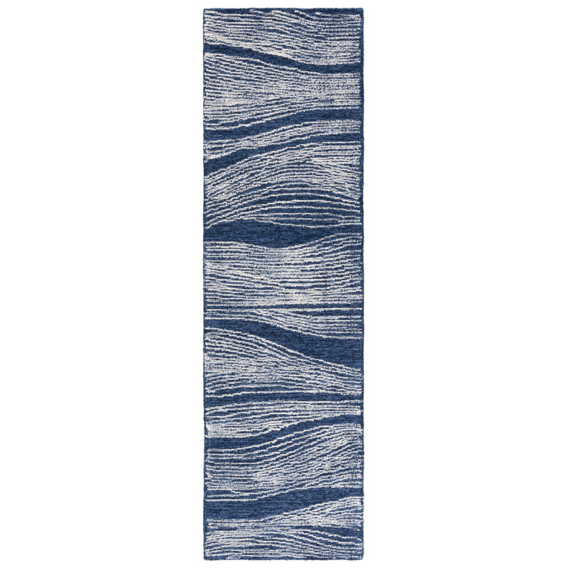 Mahli Hand Tufted Wool Pile Abstract Rug, Runner 2'3" x 8'