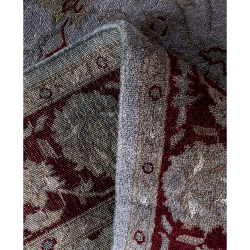 Overdyed One-of-a-Kind 4' 2" X 6' 4" Hand Knotted Area Rug
