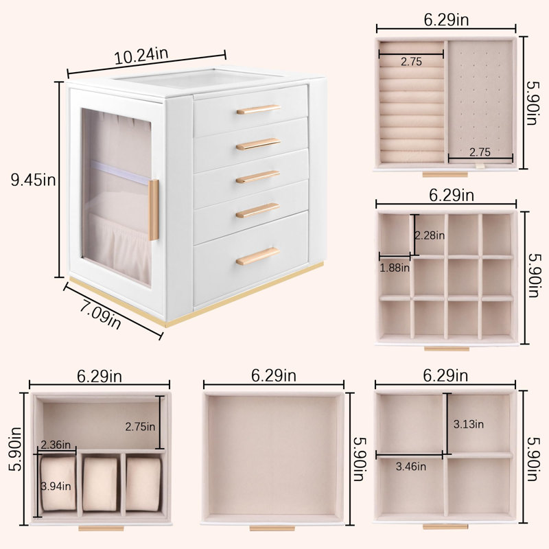 Makeup Organiser, White