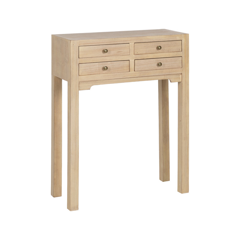 Oriental Console Table, 85 H x 63 W x 26 D cm, Natural Wood