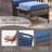 Tapash Premium 3-Seat Rattan Sofa With 2 Outdoor Wicker Ottomans  Comfortable Weatherproof Cushions For Patio, Garden, And Backyard Relaxation-1927604694