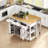 Kitchen Island with Extendable Dining Table-950181085