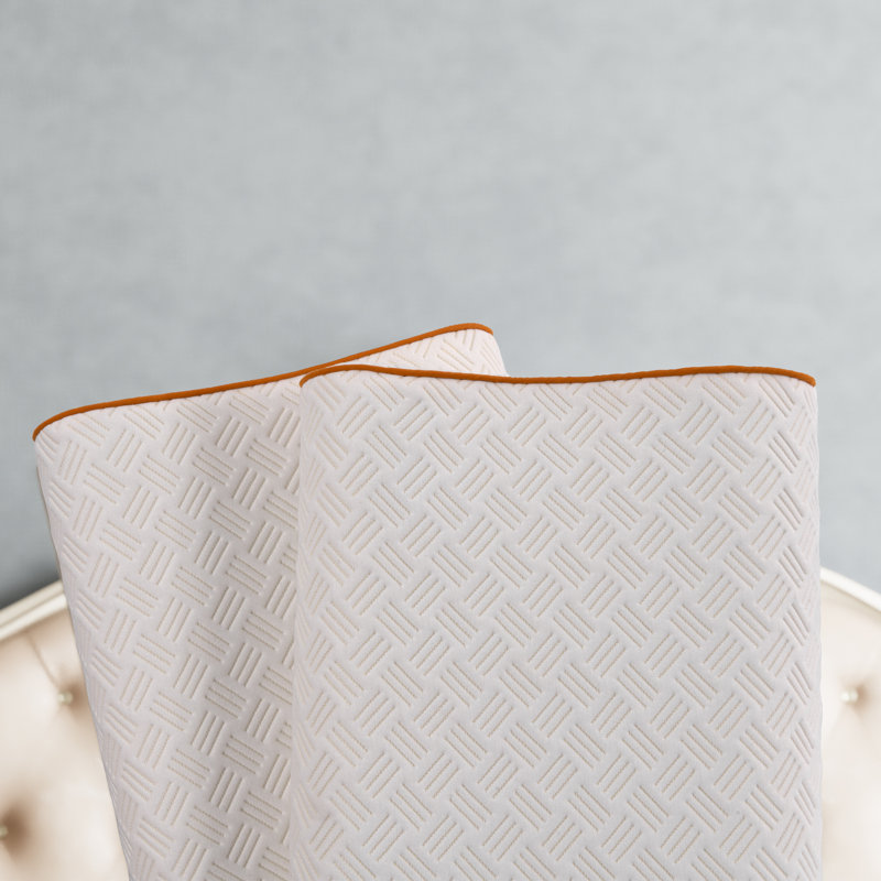 Memory Foam Pillows (Set of 2) - Breathable Neck Support, Ergonomic Orthopaedic Design for Side Back Stomach Sleepers, King