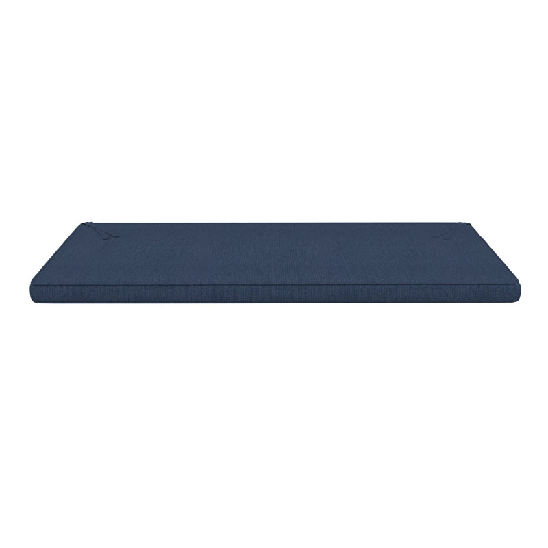 Coussin de banc intérieur / extérieur Sunbrella®, 3 po d'épaisseur, L 37 po x P 17 po, Sunbrella® Spectrum Indigo