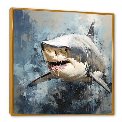 Ombre de requin gris II - art mural animaux côtiers