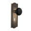 Meadows Plate with Decorative Keyhole and Black Porcelain Door Knob-1322035485-1322035477