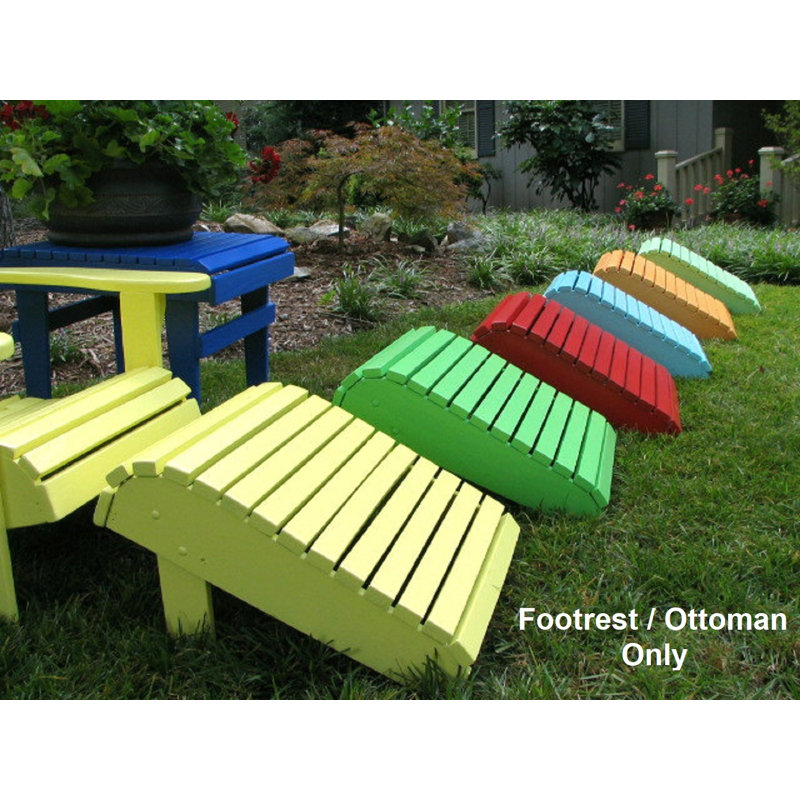 Accessoire de repose-pieds Adirondack - 14 options de couleurs | Prêt pour l'extérieur,  livré entièrement assemblé