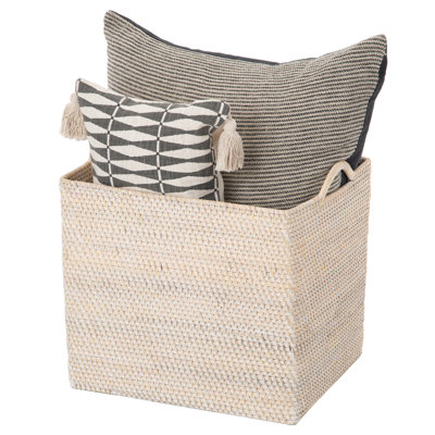 Beachcrest Home™ Simran Rattan Basket