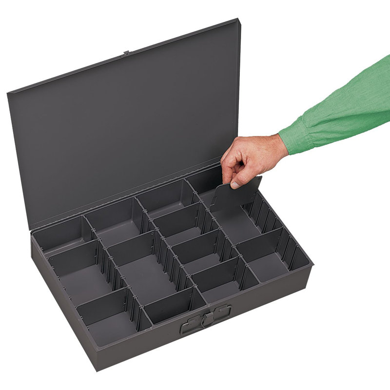 WFX Utility™ Storage Tub & Tote, 3.16" H x 18.34" W x 12.16" D, Gray