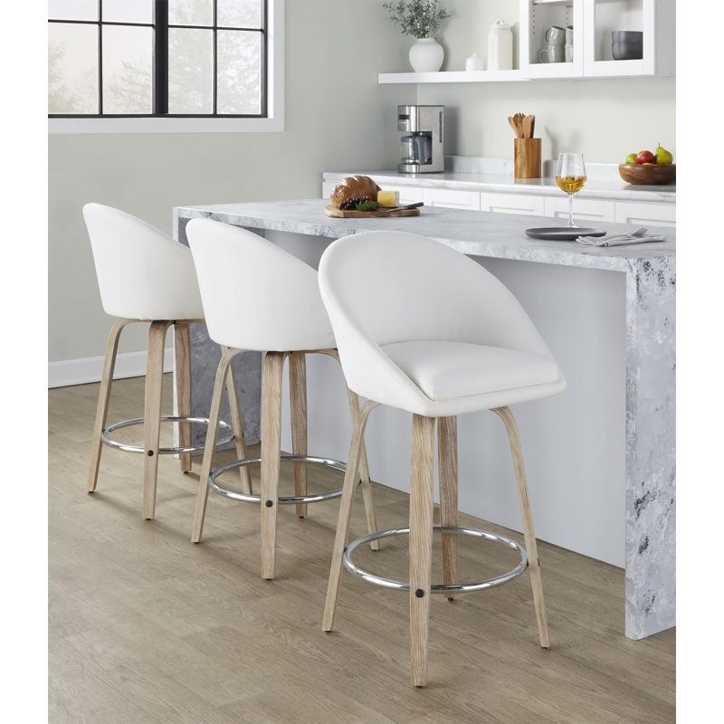 Tabouret de bar à hauteur fixe de 26 po Highback
