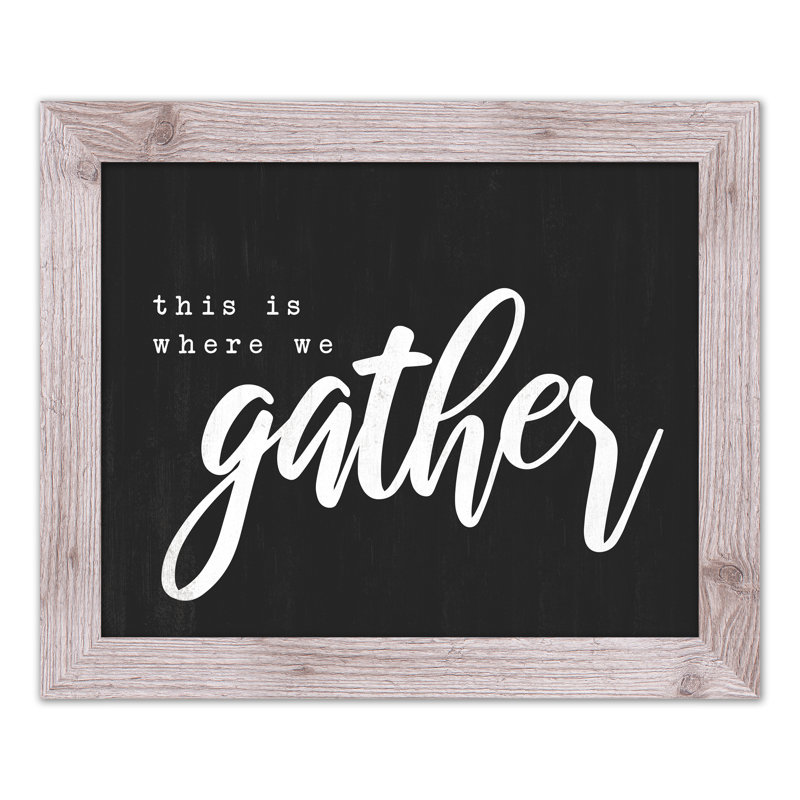 " Where We Gather ", White, 16" H x 20" W x 0.75" D
