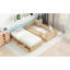 Lit de jour simple avec garde-corps de clôture et 2 tiroirs de rangement fonctionnels - Optimisation de l'esthétique fonctionnelle de la chambre à coucher-121107476-121107477