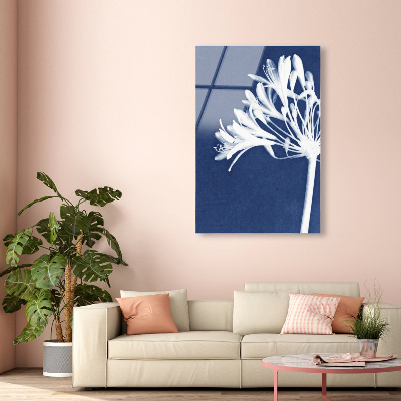 Cyan Bloom Print by Oliver Gal, 36"H x 54"W, High-Gloss Acrylic Print