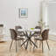 Miko 50cm H Velvet Upholstered Metal Side Chair-251589990