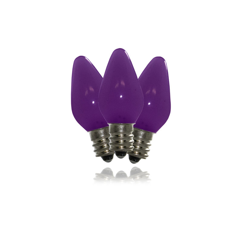 Équivalent 25 watts, led c7, ampoule à intensité réglable, base e12/candélabre