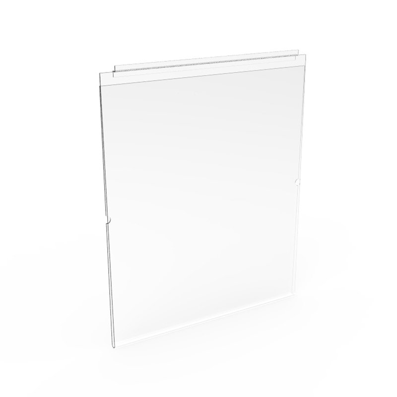 Bac en plastique à lattes, Blanc, H 7,8 po x l 11 po x P 1 po