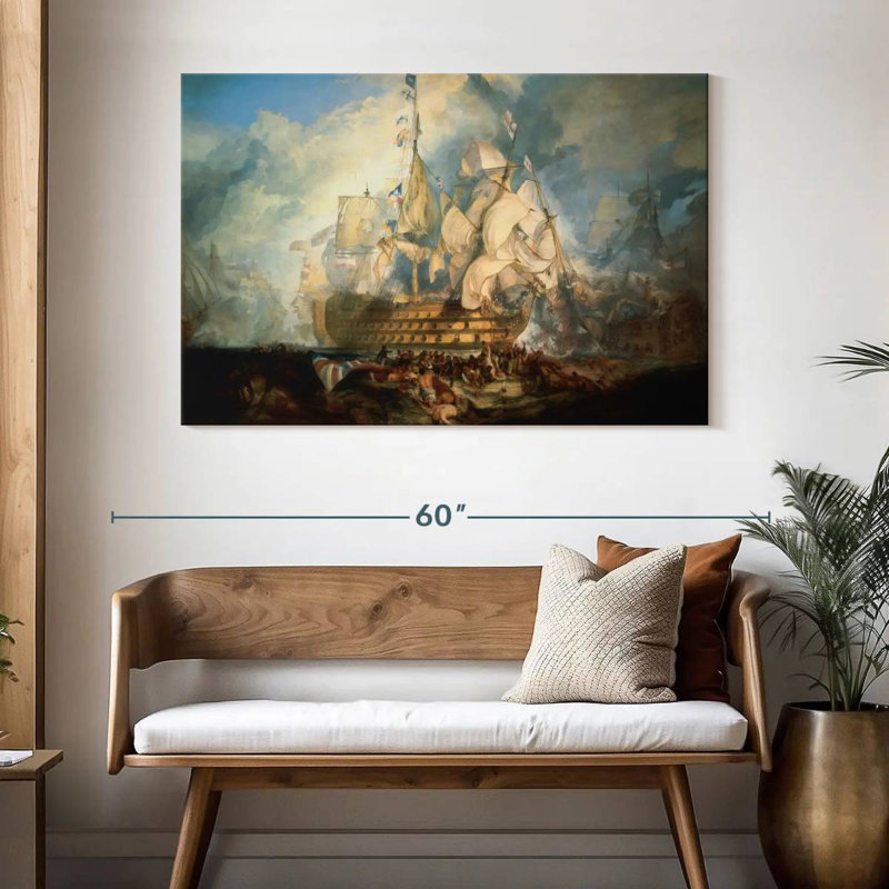Keiri Bataille de Trafalgar, H 32 po x l 48 po