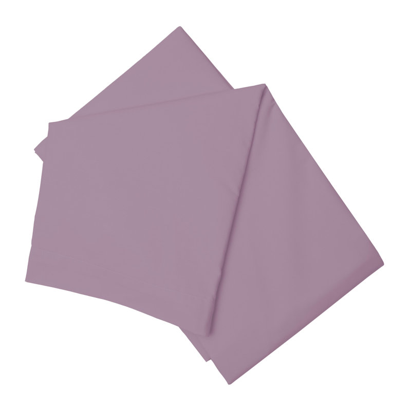 Cotton Blend Percale Flat Sheet, Misty Rose, Kingsize (5')