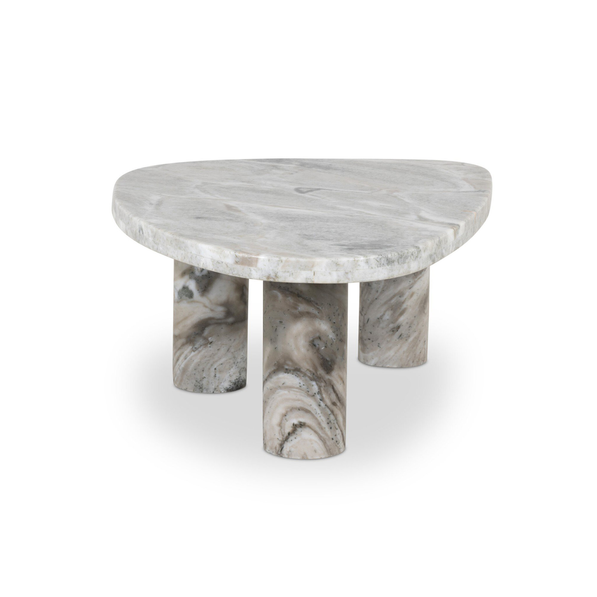 Moraga 3 Legs Coffee Table, 15" H x 25.5" L x 36" W, Sage Onyx