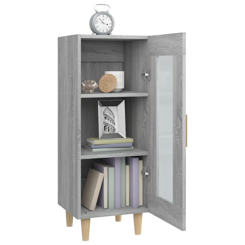 Jhaban 1 - Door Accent Cabinet, Grey Sonoma
